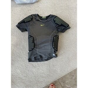 Nike Pro Combat Boys Compression Shirt With Pads Size M